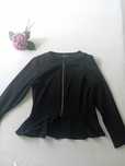Marynarka sweter na suwak #internationale czarna