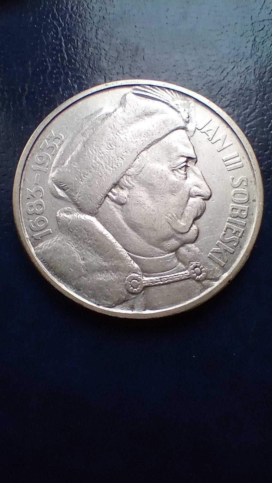 Stare monety 10 złotych 1933 Sobieski 2RP srebro Piękna