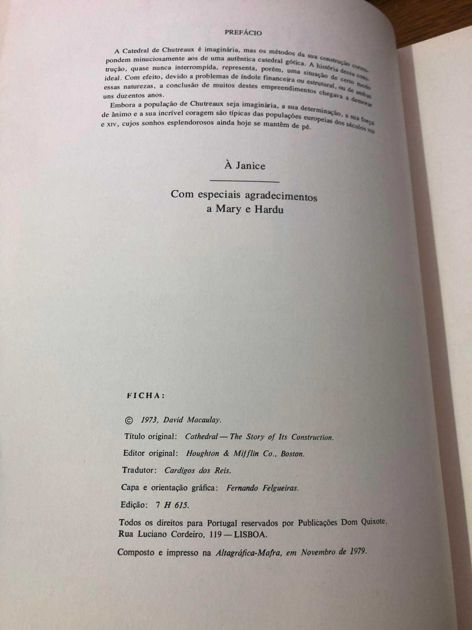 2 livros A Cidade Subterrânea e A Catedral  - David Macaulay