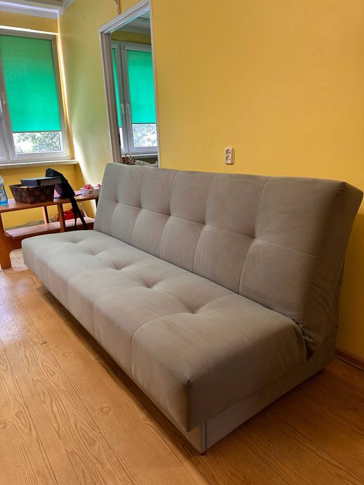Sofa/kanapa z funkcją spania w kolorze szarym