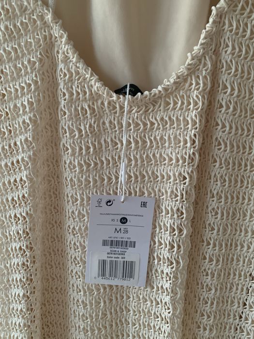 Sukienka szydełkowa Bershka halter M 38