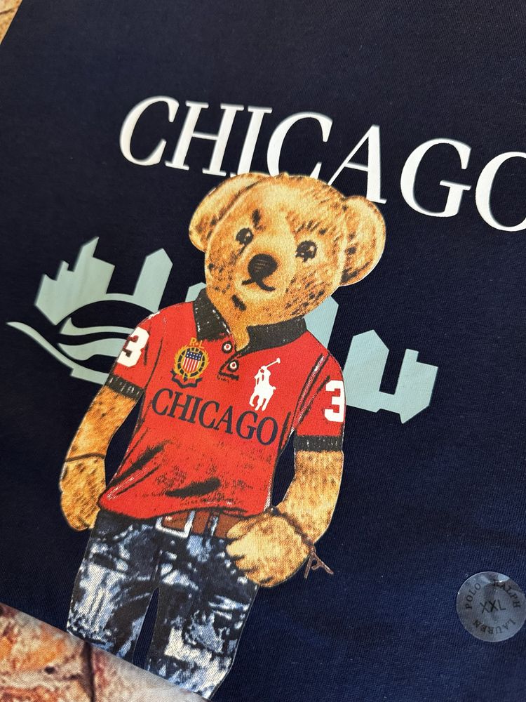 Футболка chicago ralph lauren blue L, XL, XXL