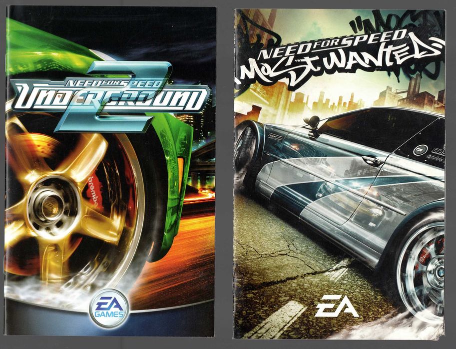 5 manuais jogos Playstation 2 - NFS Burnout Speed Kings Wipeout etc