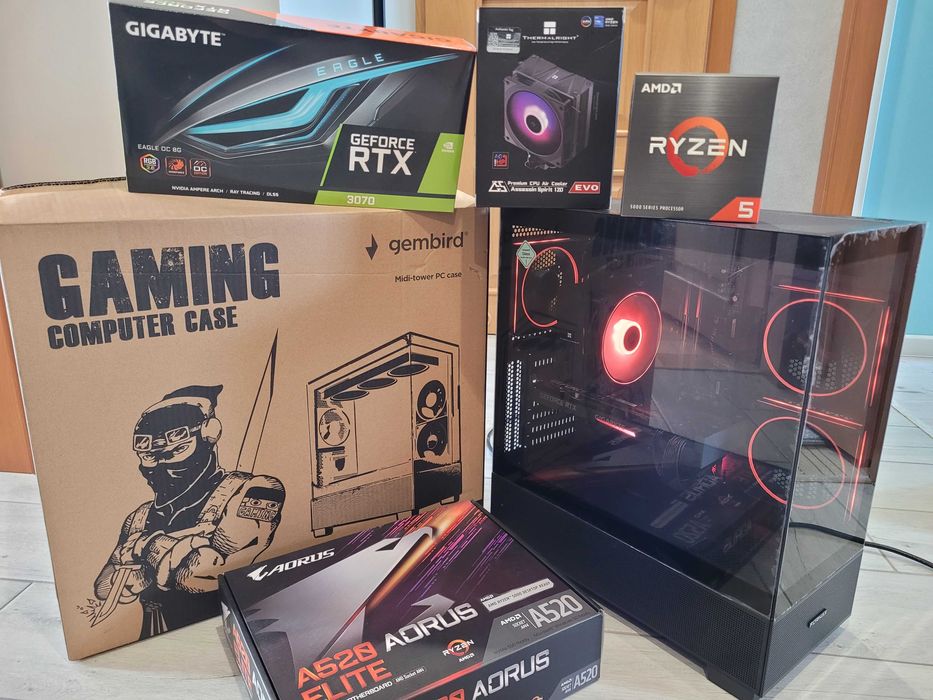 Komputer PC Ryzen 5 5600x/RTX 3070/32GB/1TB SSD/Win11