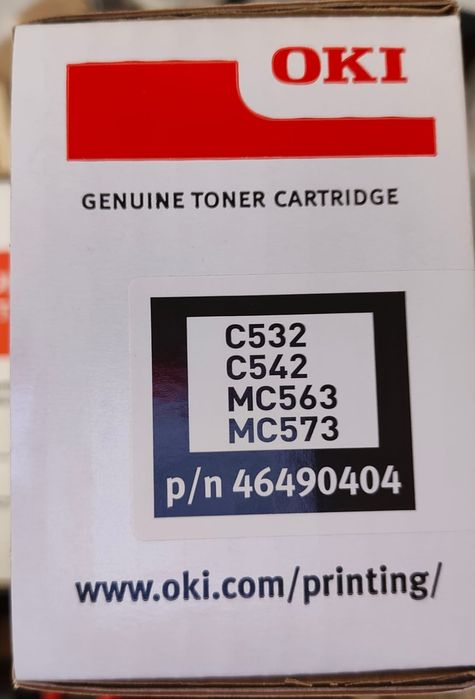 ORYGINALNY Toner OKI czarny 1500 stron C532DN C542DN MC563DN MC573DN