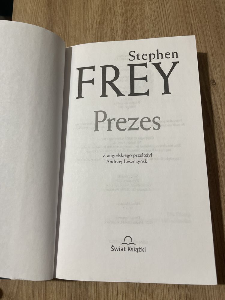 Książka Stephen Frey: Prezes, 2005r
