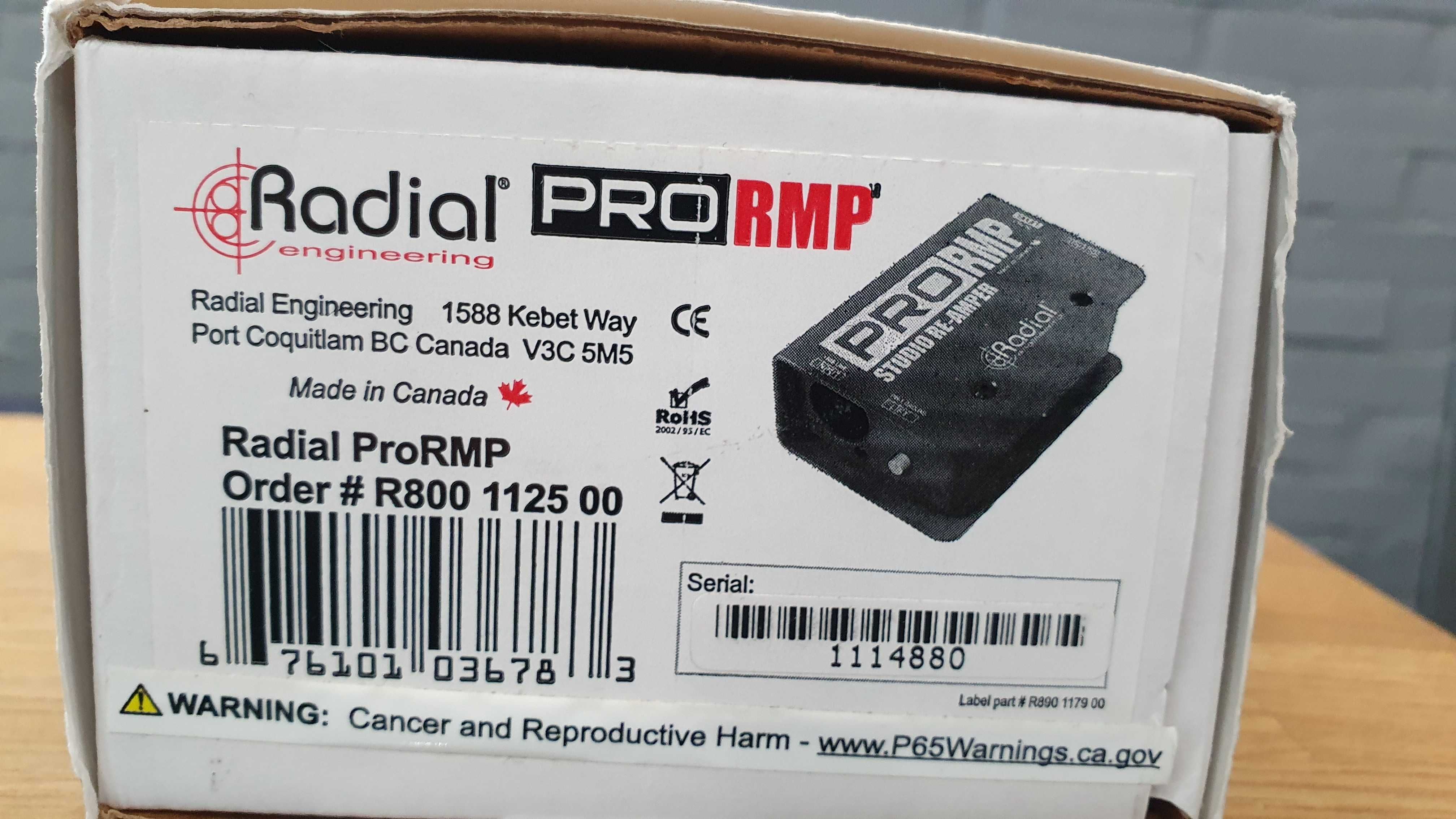 Radial Pro RMP Пасивний Реампер (Di-rect Box)