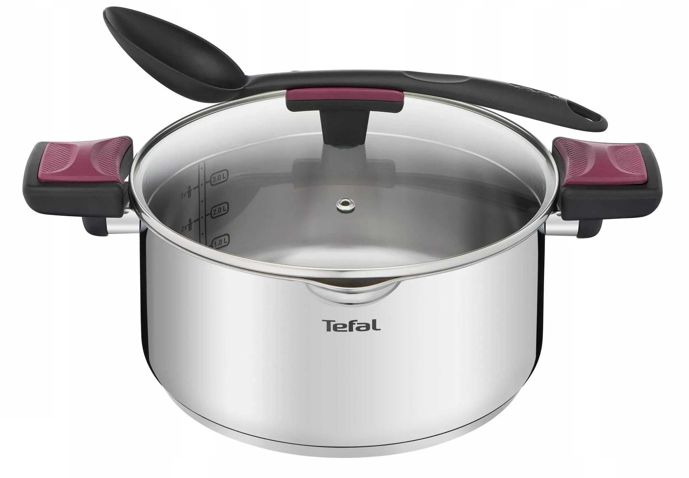 Набір посуду Tefal Cook&Clip 10 предм G723SA74 Набор посуды кастрюль