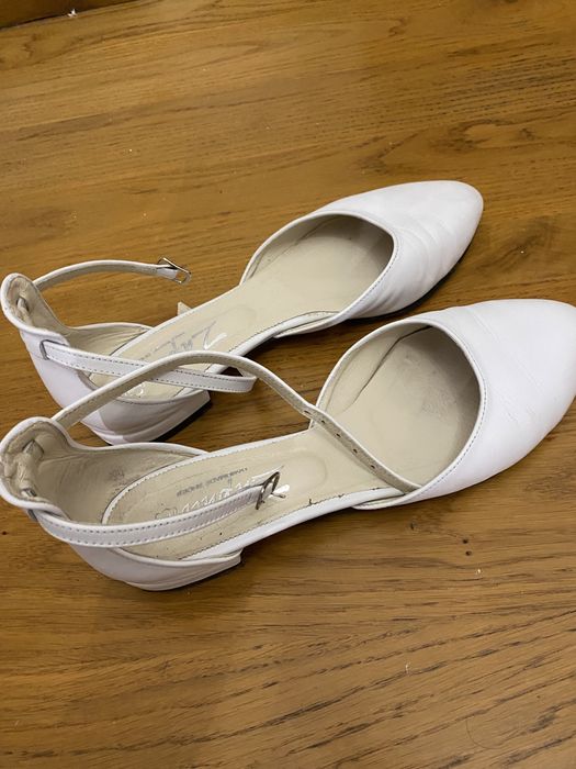 Buty ślubne 42 zapato buty weselne baleriny białe balerinki 42