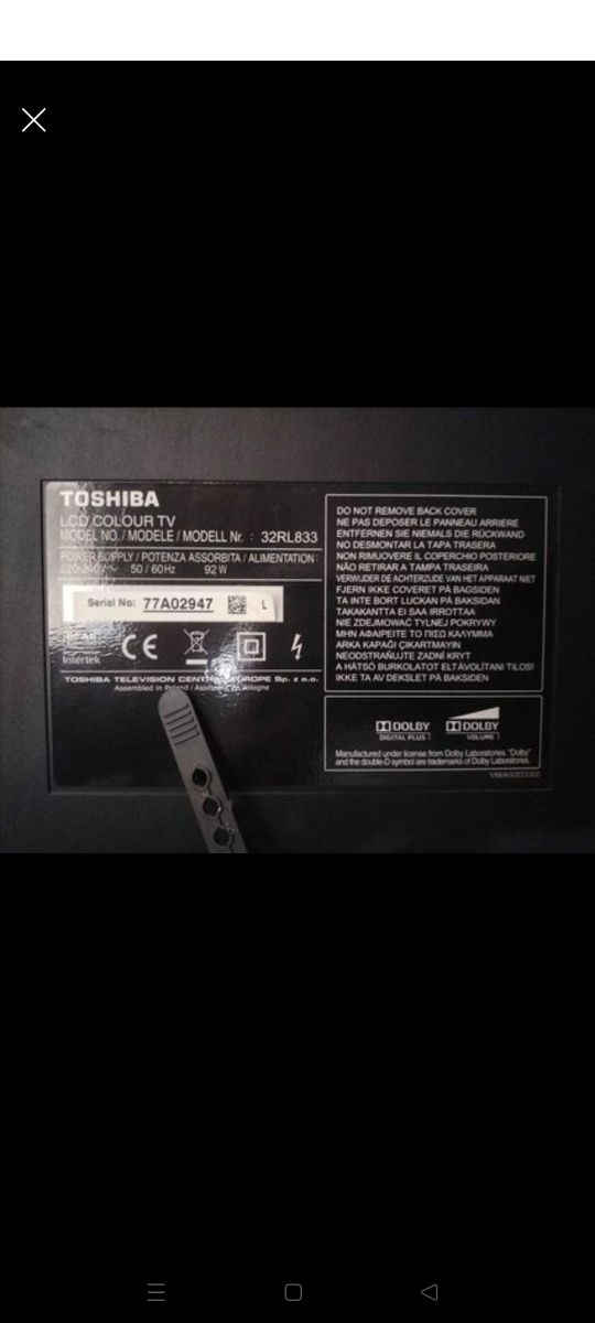 Telewizor Toshiba 32"