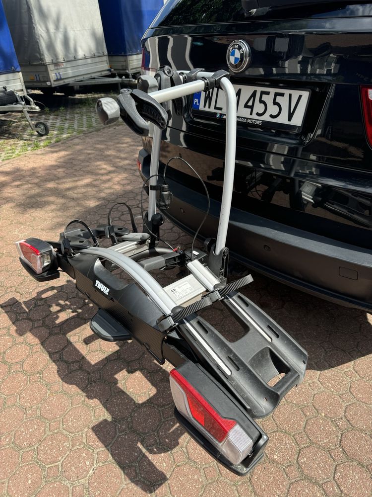 Wynajem platforma bagażnik rowerowy na hak THULE, Boxy dachowe