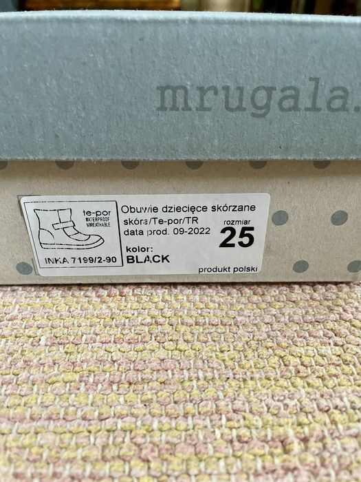 Kozaki zimowe śniegowce Mrugała Inka zamsz rozm. 25