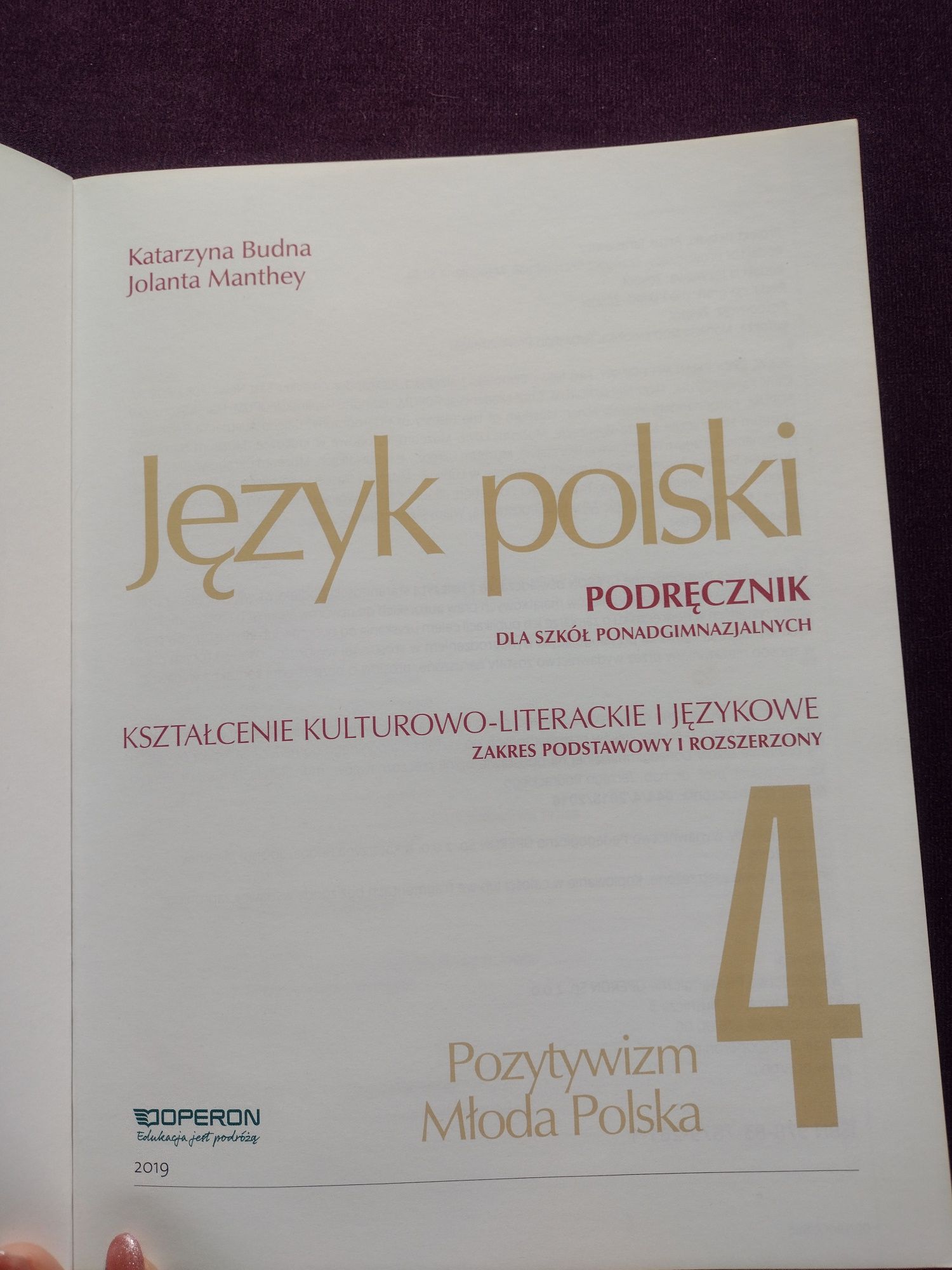 Język polski 4 odkrywamy na nowo