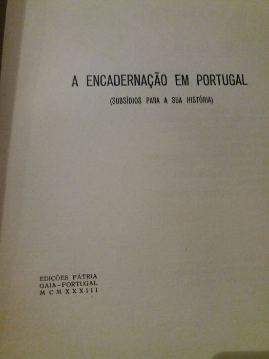 A encadernação em Portugal