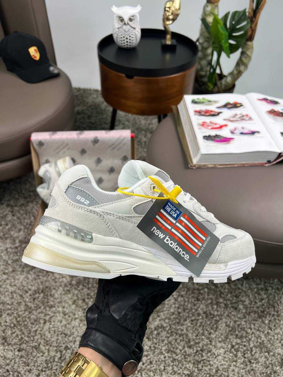 Чоловічі кросівки нью беланс New Balance 992 Light Grey [41-46]