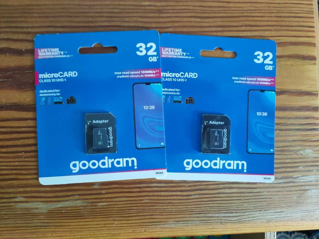 Pendrive Karta pamięci Goodram Microcard 32/64 Gb micro Sd, adapter SD