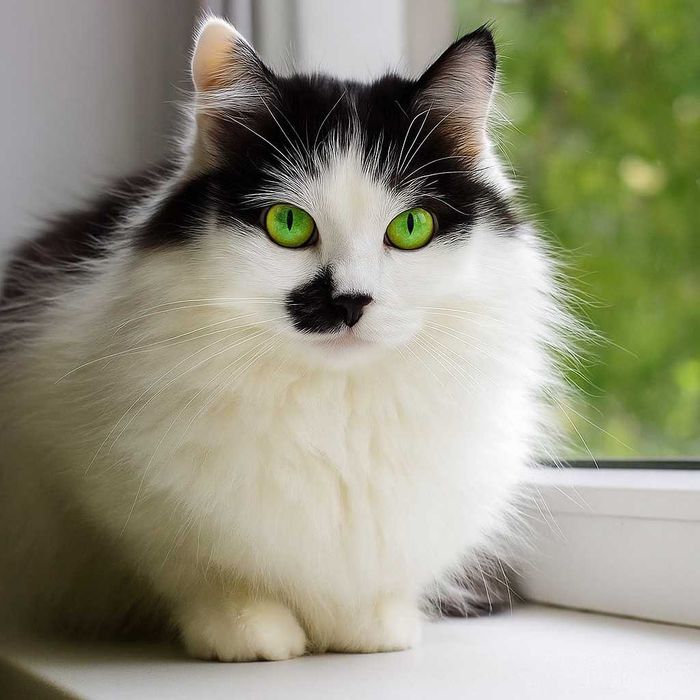 РОЗКІШНИЙ котик Матрос, лагідний, товариський муркотун!