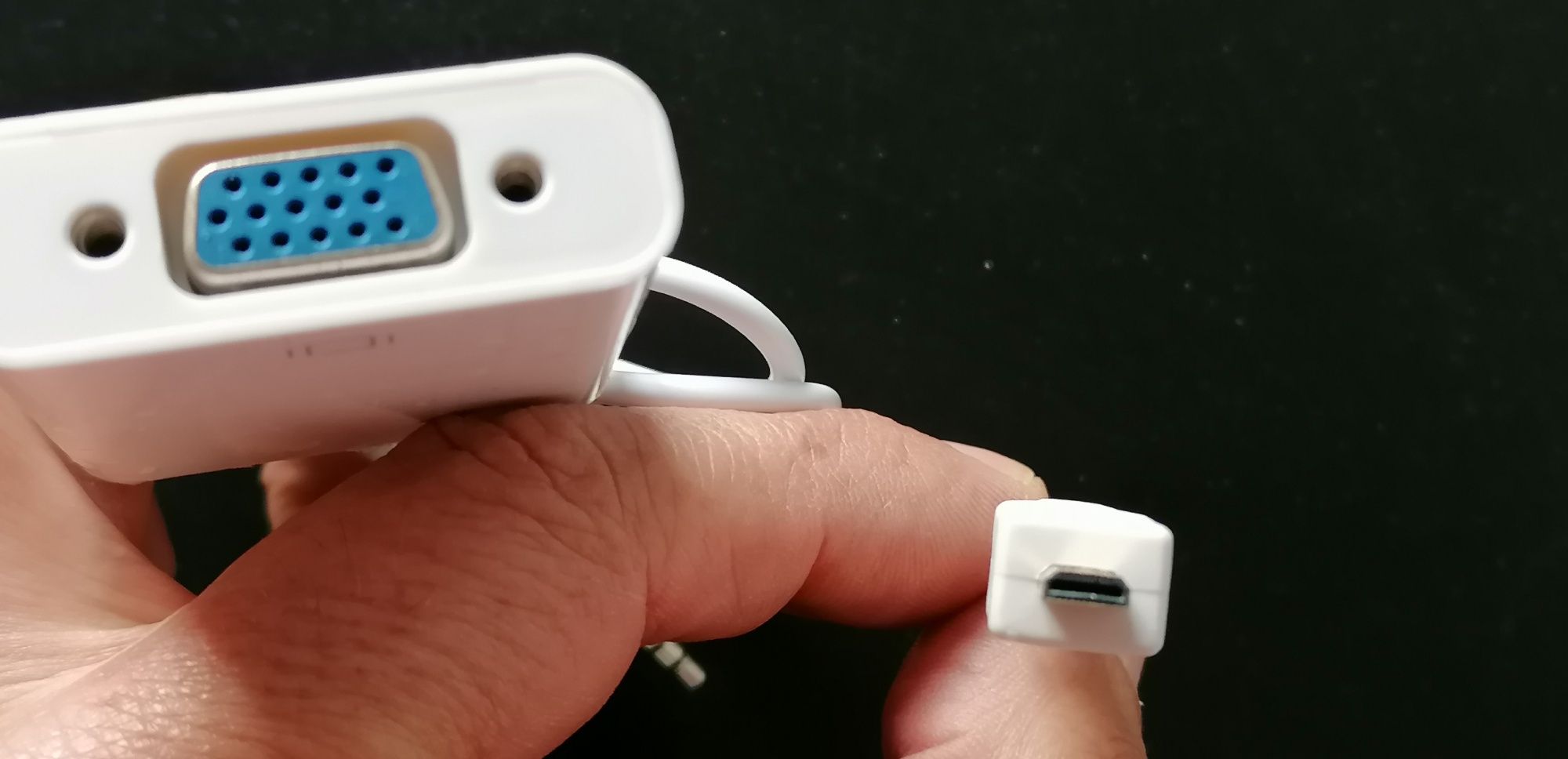 Adaptador Mini-hdmi - vga + som