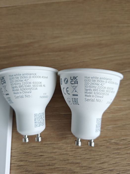 Sprzedam Nowy zestaw żarówek Hue white Ambiance GU10