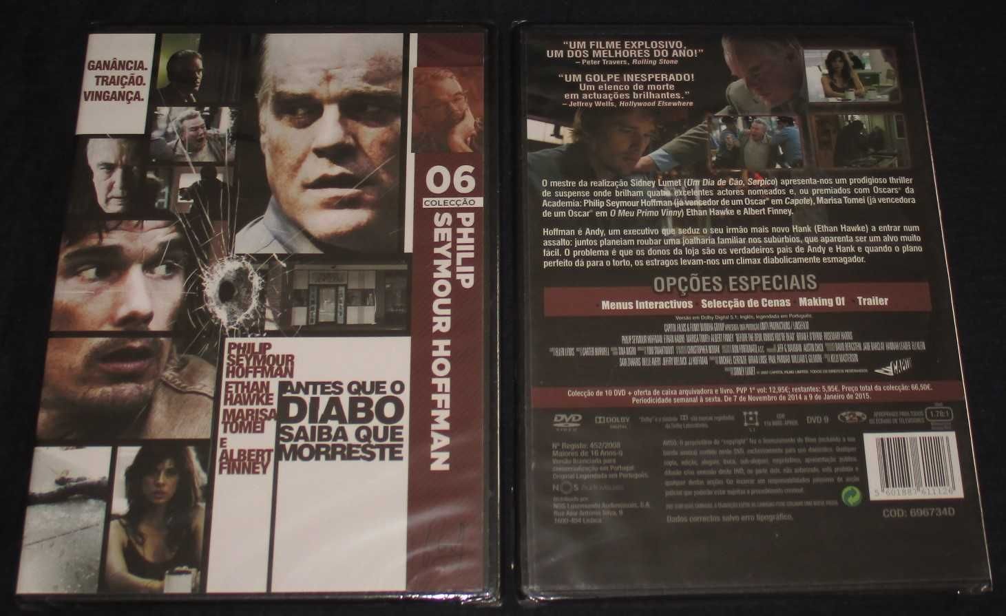 DVD Filme Antes Que O Diabo Saiba Que Morreste