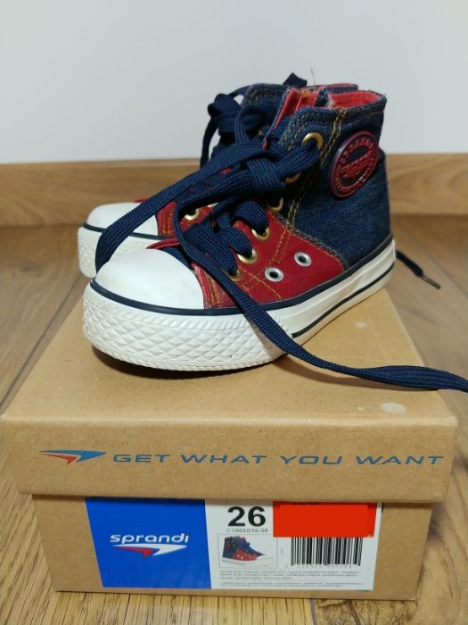 Buty dziecięce trampki wysokie roz. 26 Sprandi