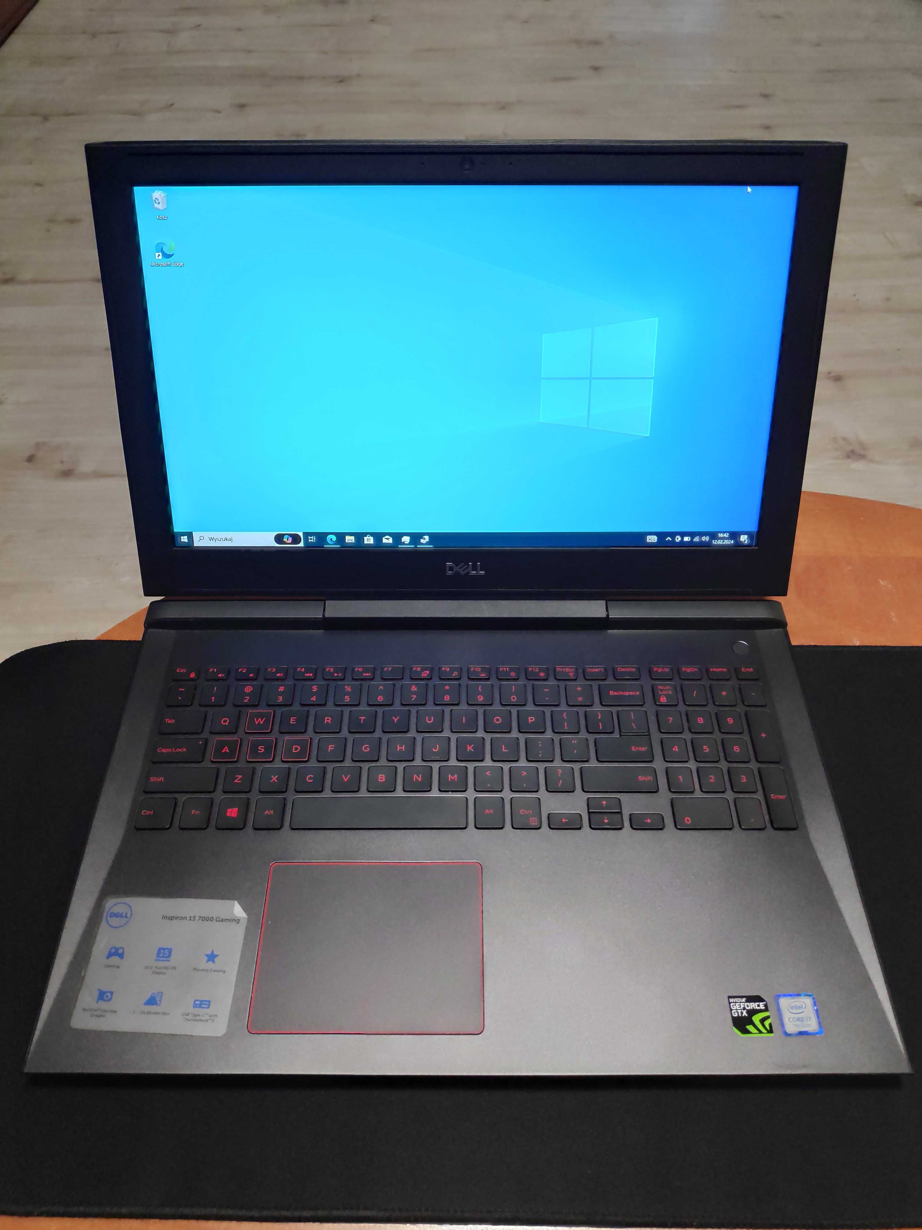Laptop DELL Inspiron 15-7577 Gaming |GTX 1050Ti | i7-7700HQ | 16GB RAM