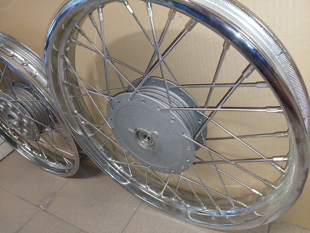 Kola wsk 125 po renowacji!r18"b1 b3 jak nowe chrom!