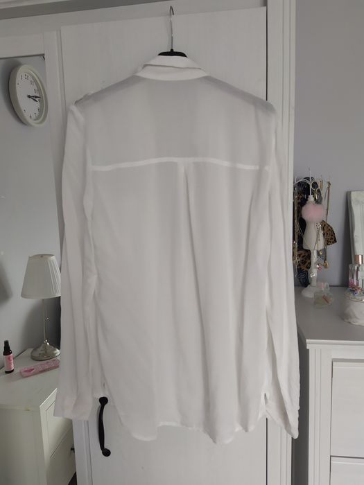 biała wiskozowa koszula mgiełka S 36