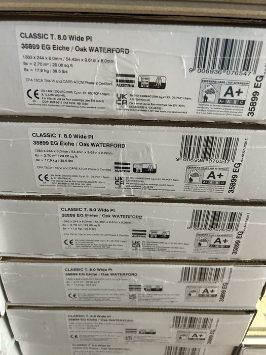 Panele podłogowe 8mm AC4 V-fuga 30-lat gwarancji M in Austria płytki