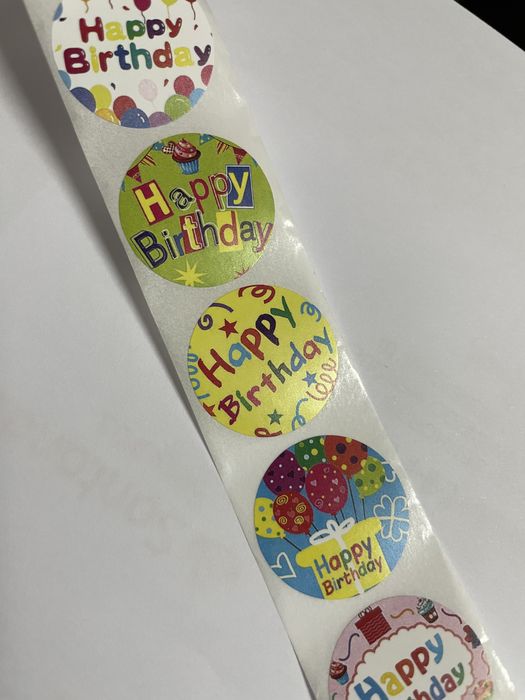 Autocolantes / Stickers em rolo para Festas / Negócio