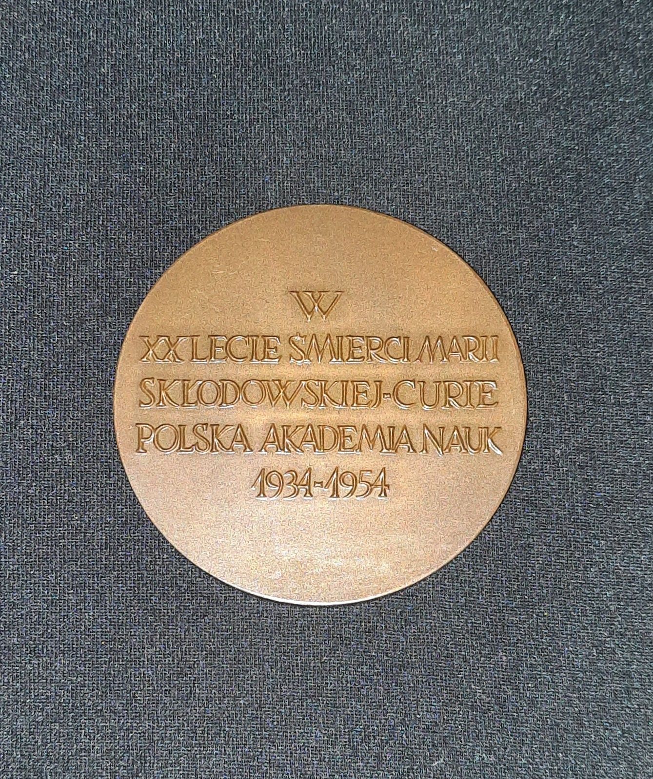 Medal brąz maria skłodowska curie OKAZJA