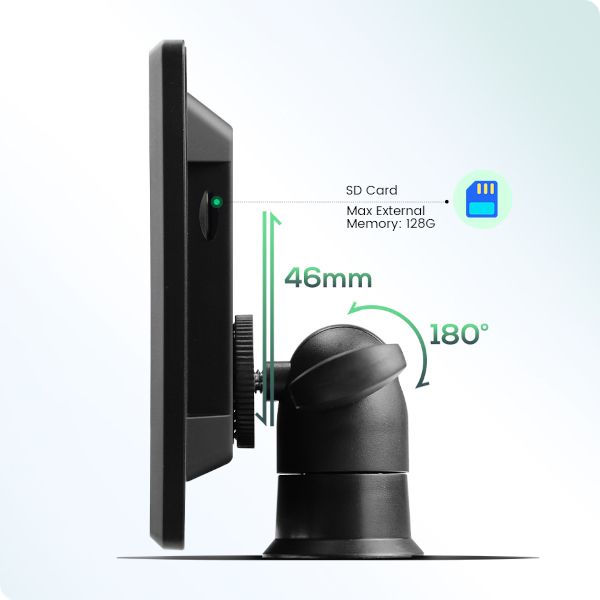 MONITOR 7" AHD DVR 1920x1080p 7 cali DZIELONY EKRAN Rejestrator Nagryw