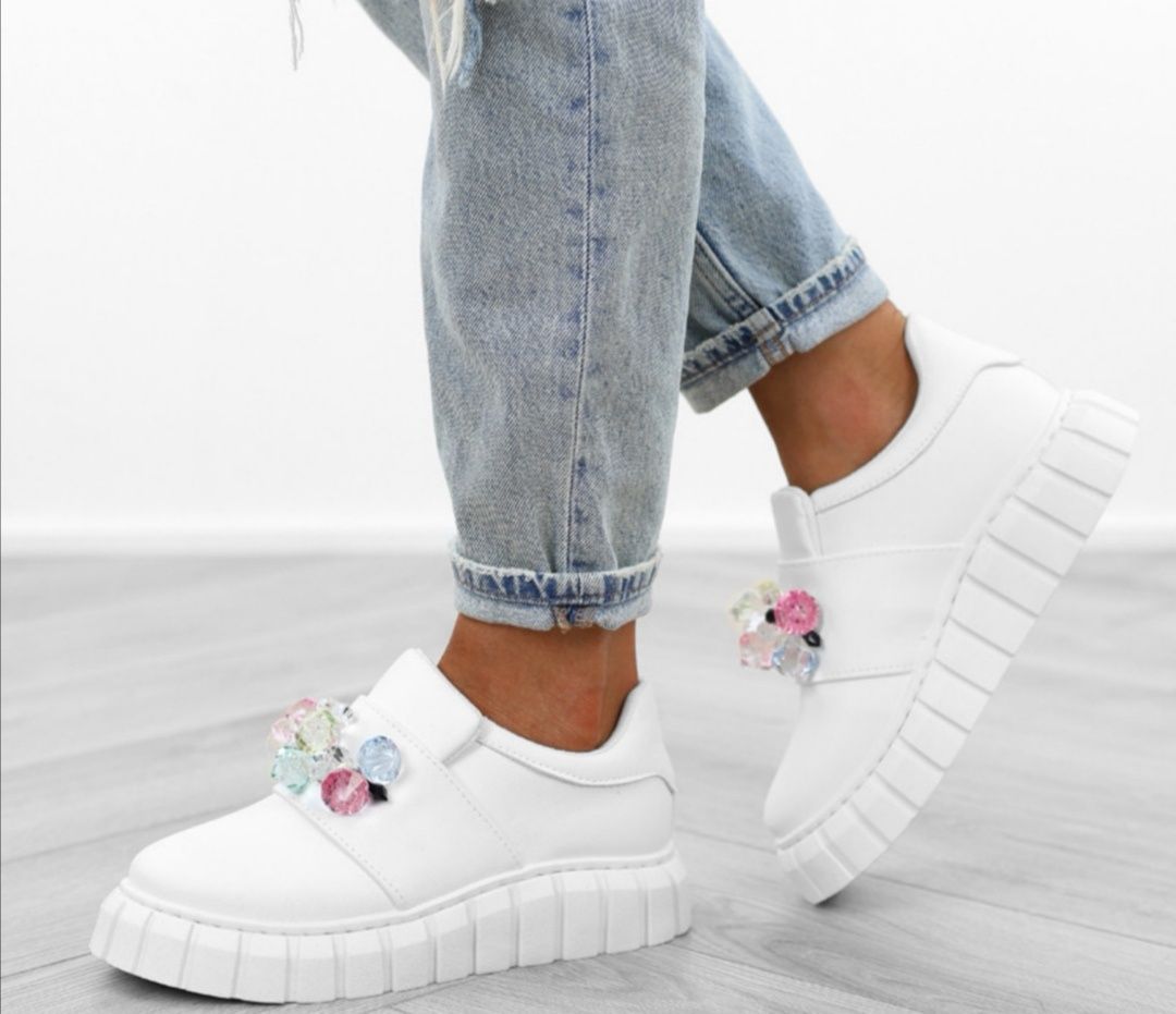 6 KOLORÓW 36 37 38 półbuty 39 40 41 trampki sneakersy z kamieniami