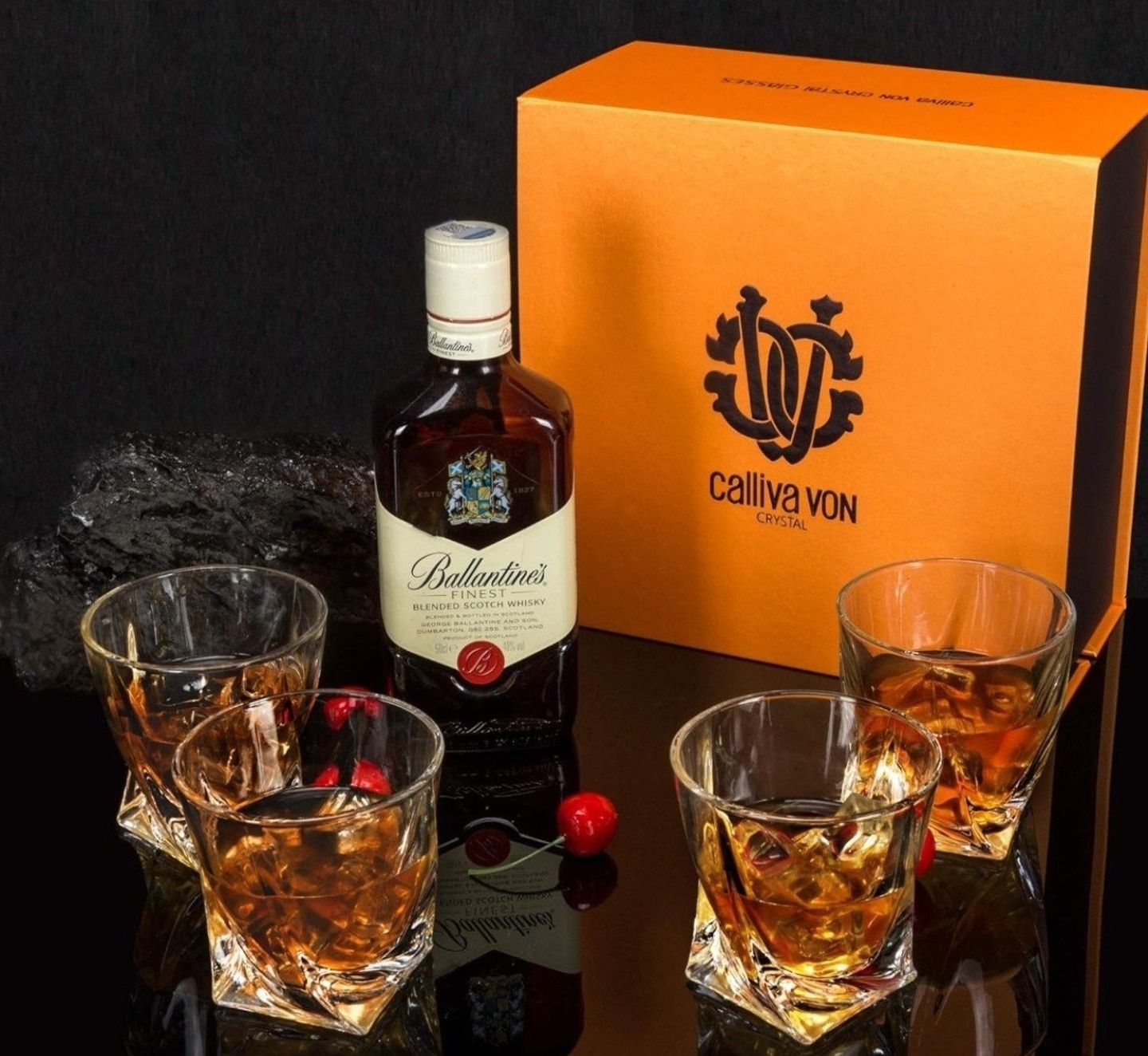 Szklanki do whisky CALLIVA VON zestaw NOWY.