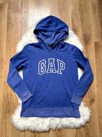 Bluza gap s niebieska granatowa z kapturem vintage