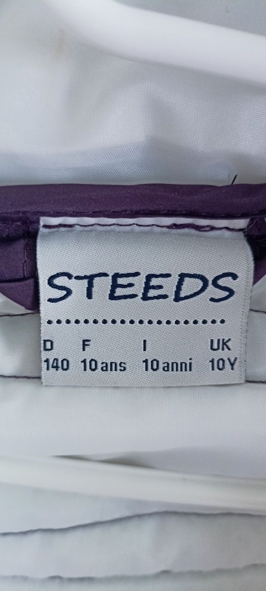 Bezrękawnik jeździecki Steeds kaptur futerko rozmiar EU 140 cm 10 lat