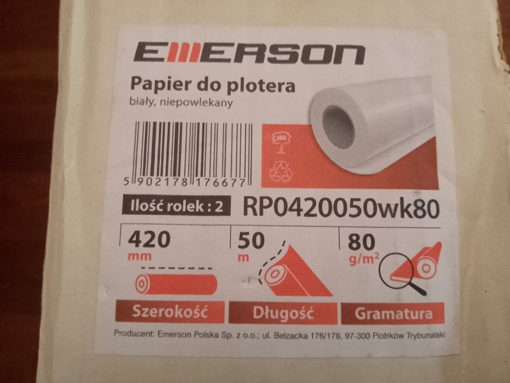 Ploter papier w rolce 420 Emerson 80