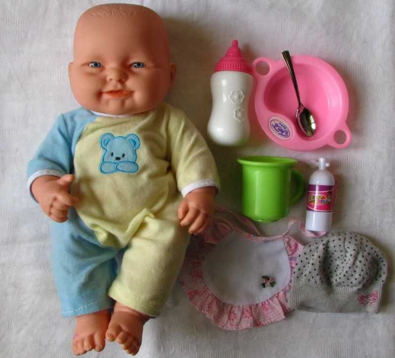 Lalka bobas TRL-16 jak Berenguer 35 cm z akcesoriami