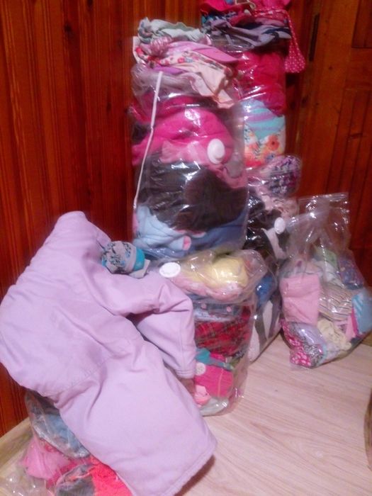 Paka zestaw ubrań dla dziewczynki 80-98