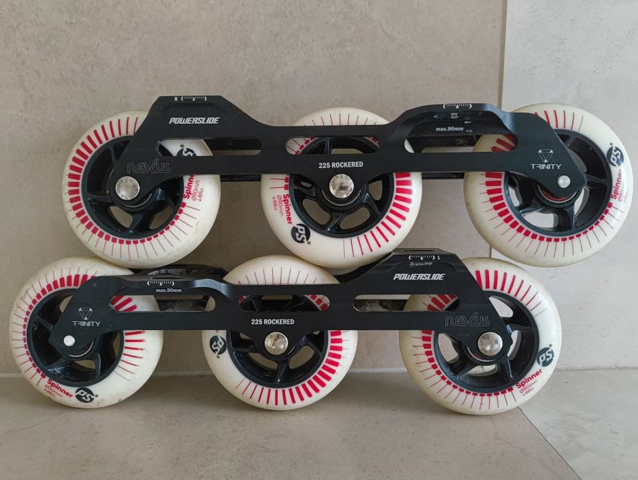 Szyny Powerslide Nexus 225 Trinity 3x90 mm koła Spinner