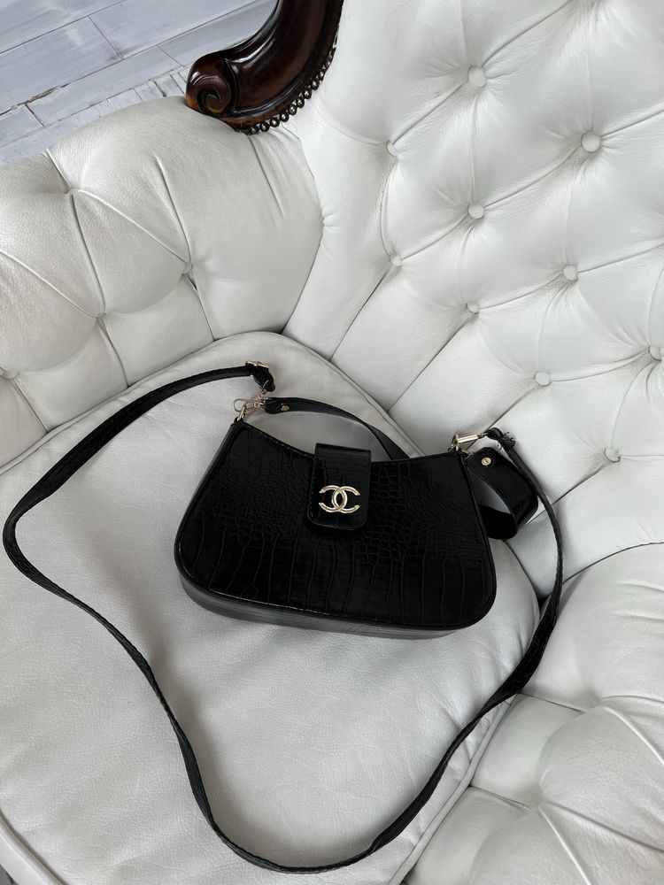 Сумка Chanel чорна жіноча