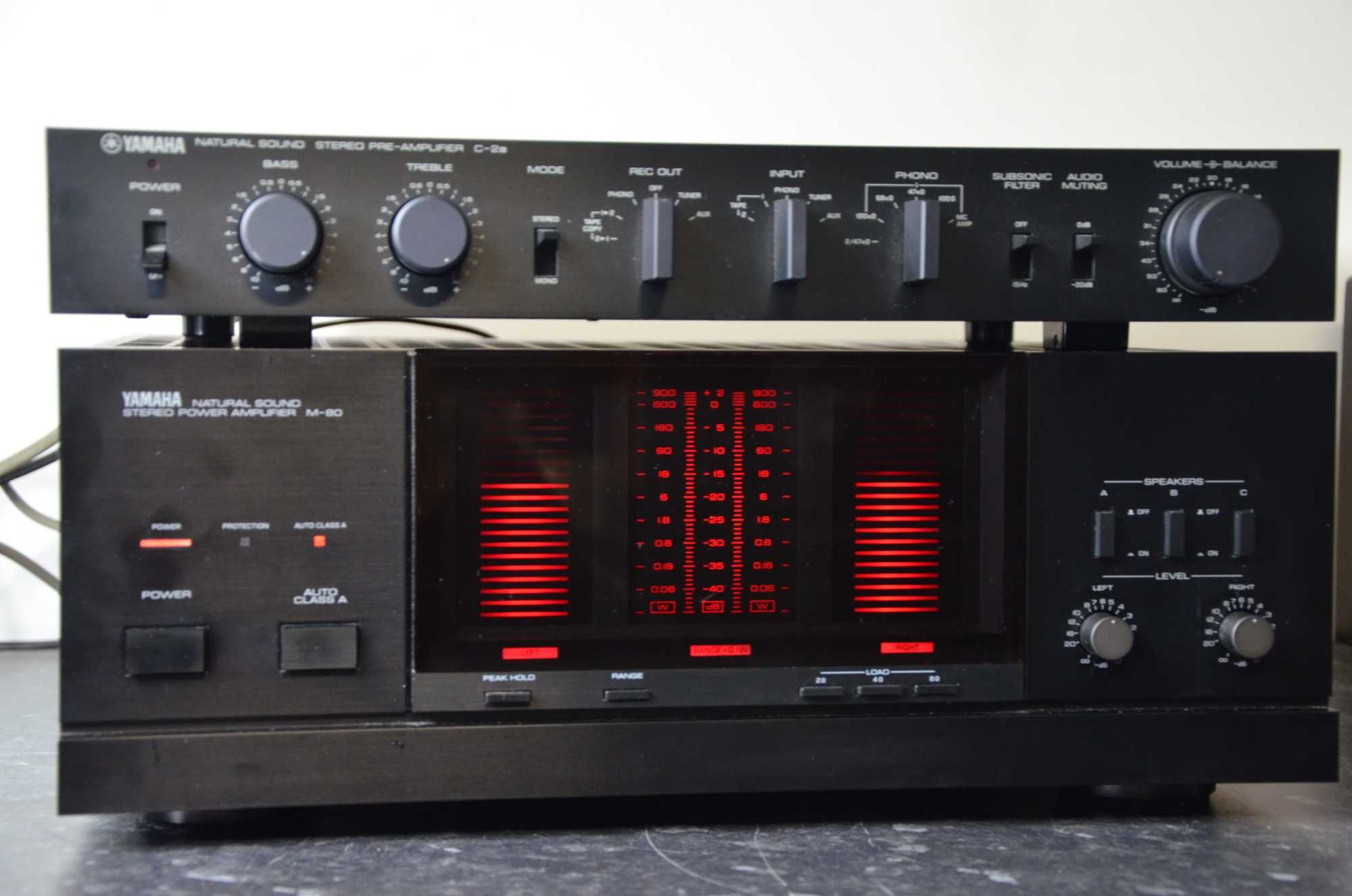 Końcówka Mocy YAMAHA M-80 Przedwzmacniacz C-2a Komplet Hi-End JAPAN