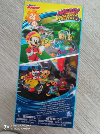 Puzzle 3D 2 x 24 myszka Miki i raźni rajdowcy nowe Disney