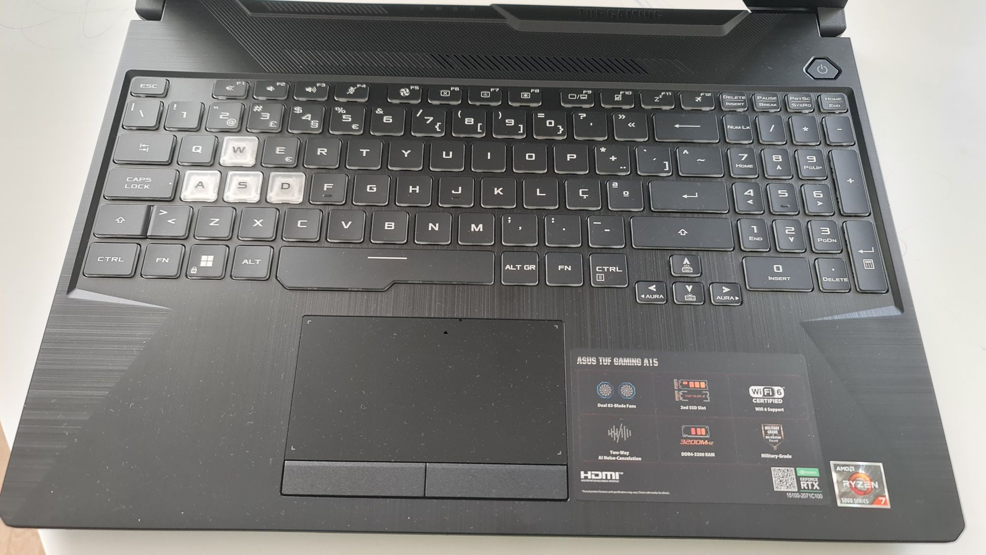 Portátil ASUS TUF Gaming A15 FA506QM-R75B36PS1 Ryzen 7 | RTX 3060