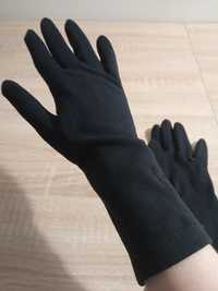 Czarne damskie rękawiczki, rozmiar XS/S