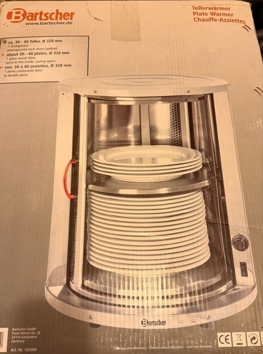 Nowy Podgrzewacz Do Talerzy 30-40 Sztuk Max 32 cm Bartscher 103069