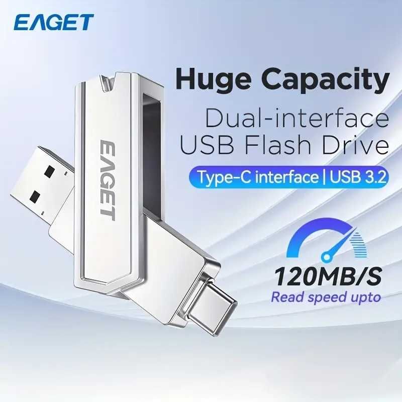 NOWY Pen Drive Eaget CF22 512GB USB-A / USB-C (3.0)