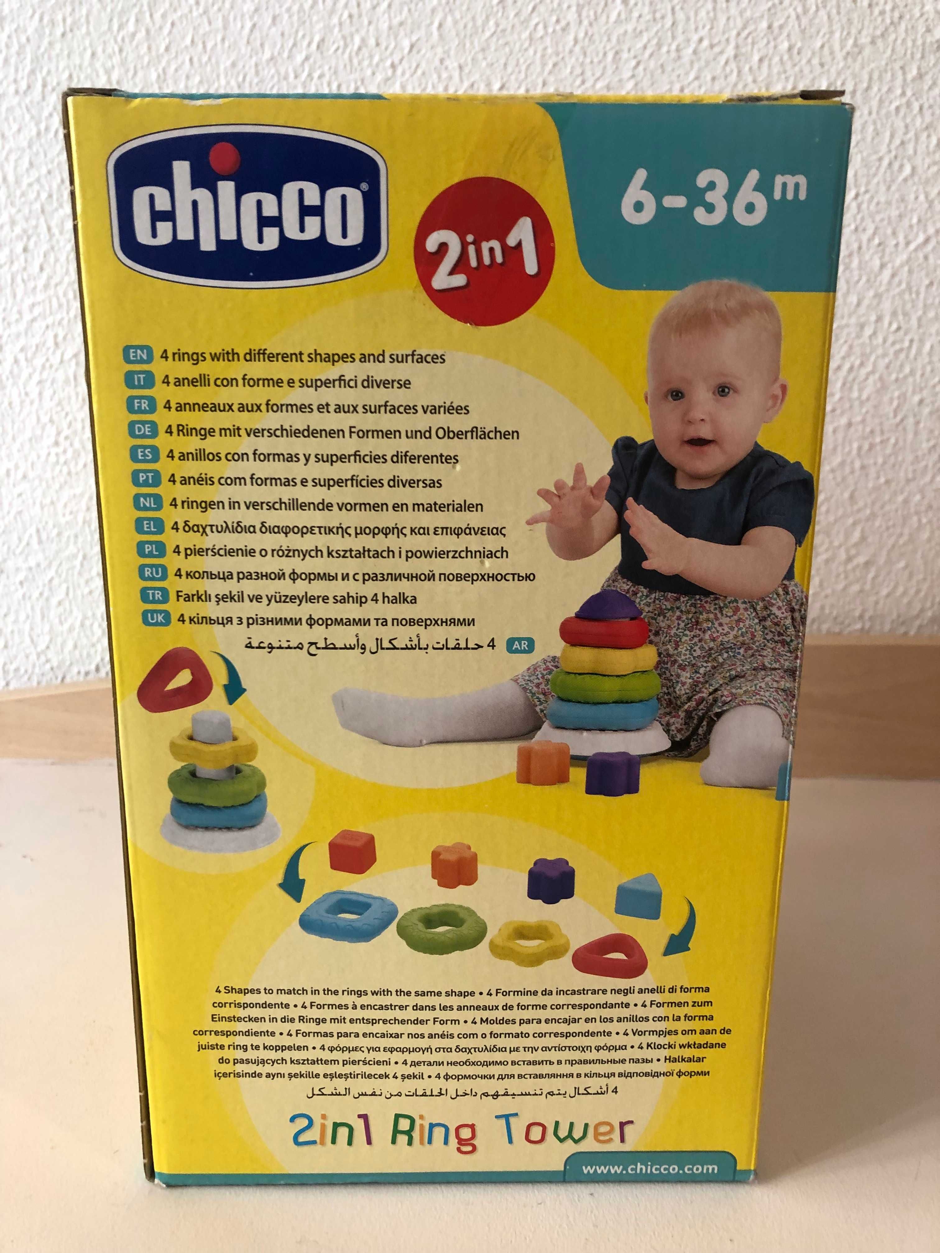 Torre / pirâmide de anéis - Brinquedo CHICCO