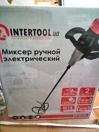 Міксер будівельний INTERTOOL 1200 Вт, 2 швидкості