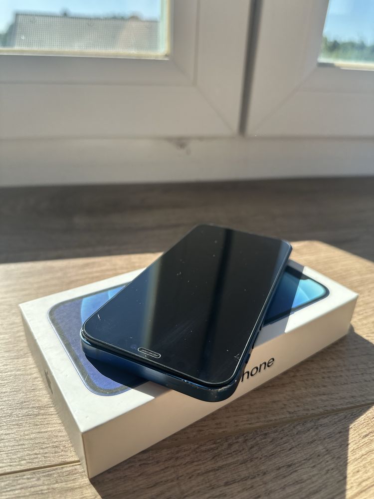 Iphone 12 64gb niebieski + pełny zestaw